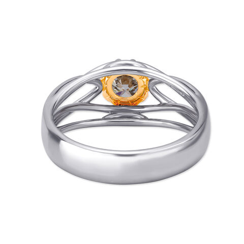 Winged Arc Solitaire Ring