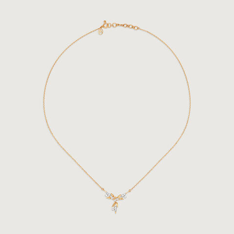 Dazzling Skyward 14KT Diamond Necklace