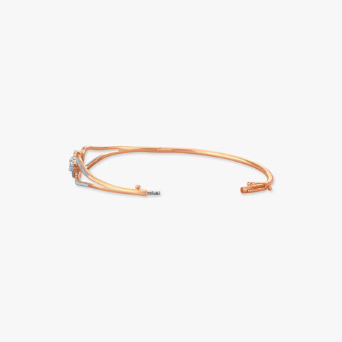 Whisper Twist Diamond Bangle