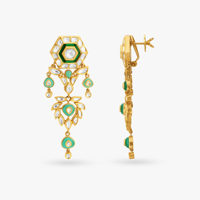 Intricate Kundan Polki Necklace Set,,hi-res image number null