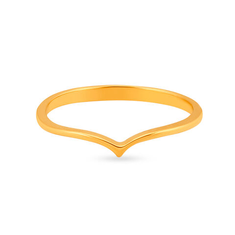 Minimalistic 22 Karat Yellow Gold Tiara Finger Ring alternate view 1