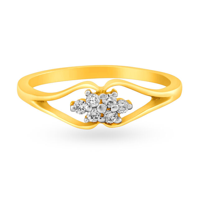 Contemporary Diamond Finger Ring,,hi-res image number null