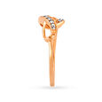 Infinity Rose Gold and Diamond Finger Ring,,hi-res image number null
