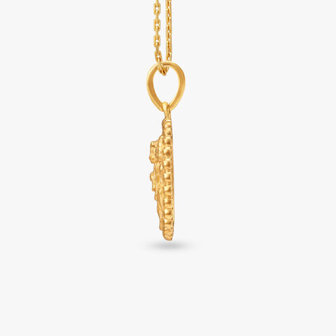 Sacred Bajrang Gold Pendant for Men