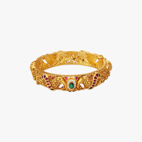 Twin Mayura Gold Bangles