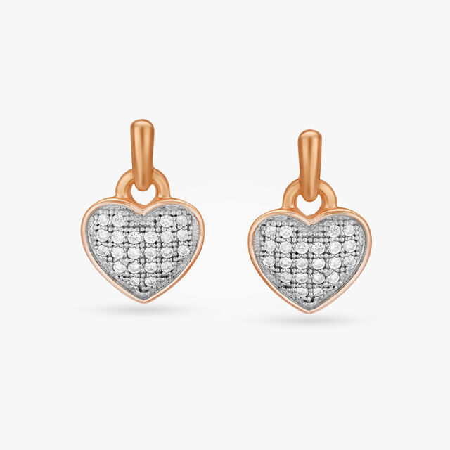 Shimmering Love Diamond Drop Earrings,,hi-res image number null