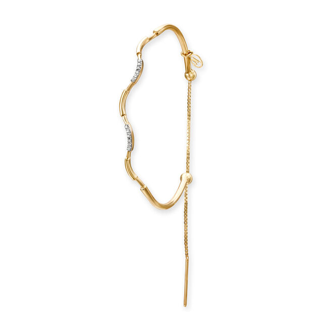 Mia Gold Coin End Bangle main image 1