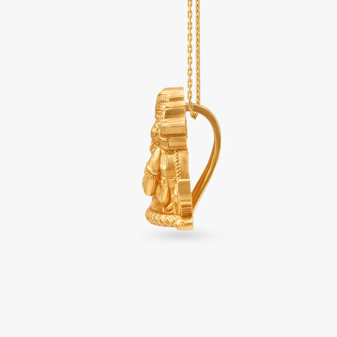 Hanuman Legacy Gold Pendant for Men