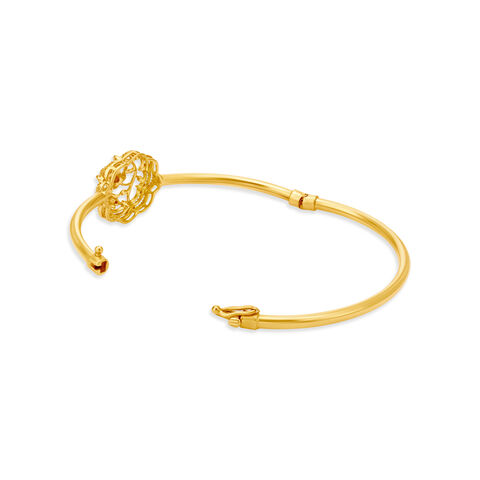 Floral Bliss Gold Bangle