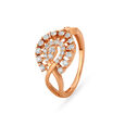 Floral Evil Eye Finger Ring,,hi-res image number null