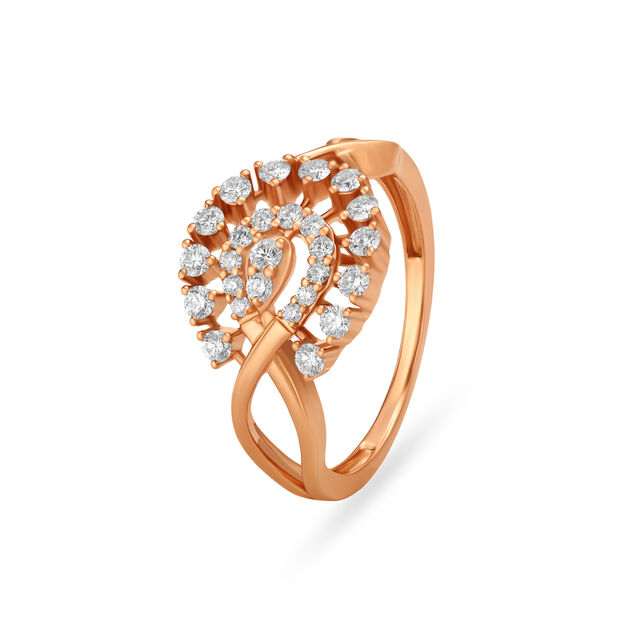 Floral Evil Eye Finger Ring,,hi-res image number null