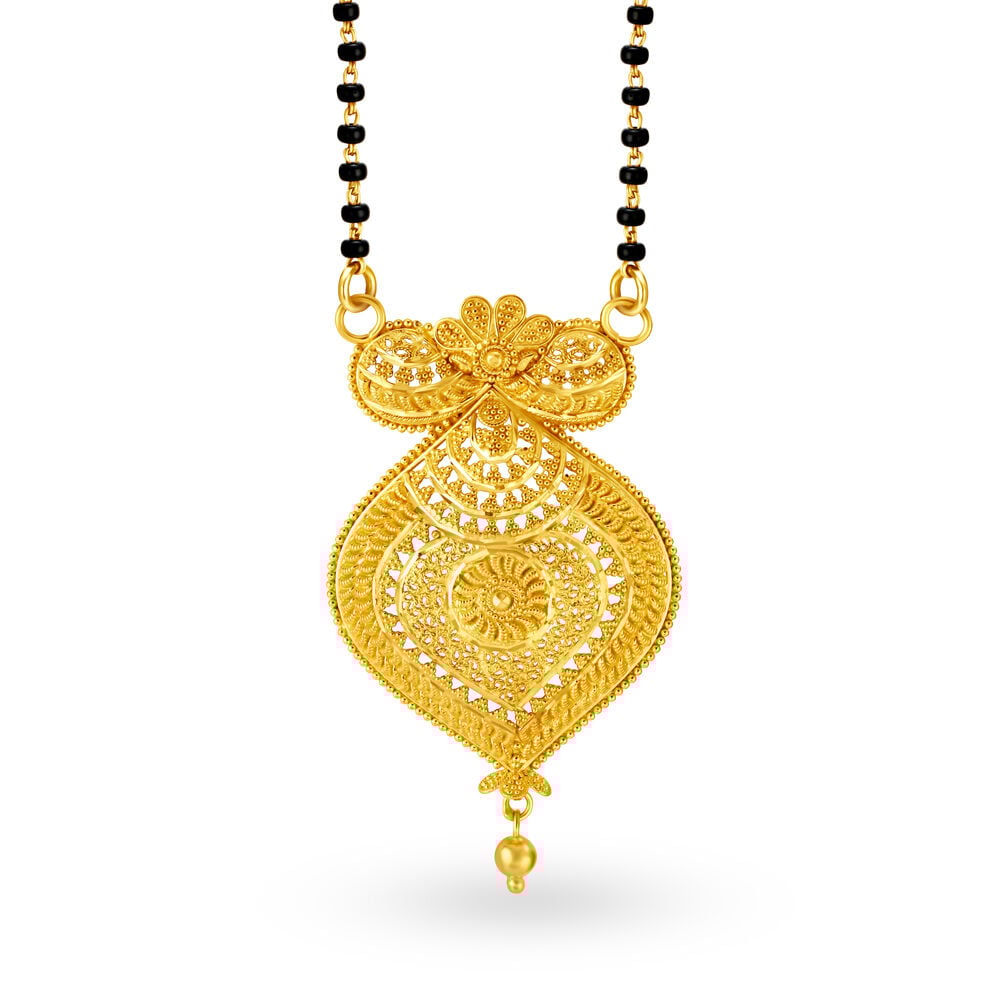Mangalsutra pendant discount gold design