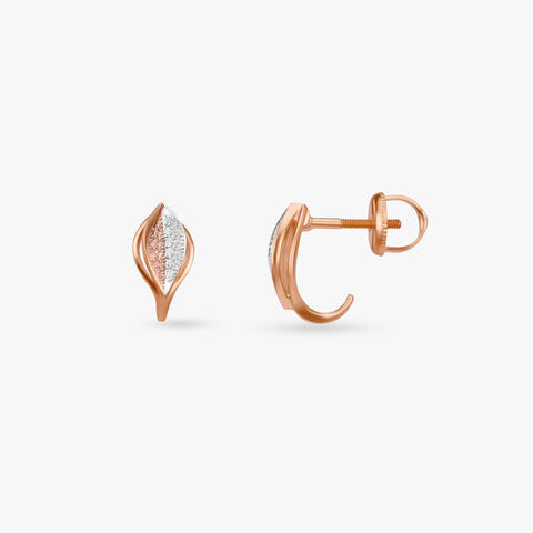 Mirror Whisper Diamond Hoop Earrings