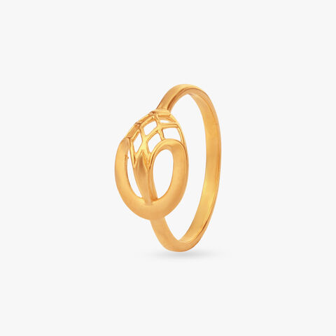 Frame Curve Gold Ring