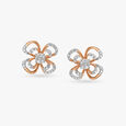 Blooming Flower Diamond Stud Earrings,,hi-res image number null