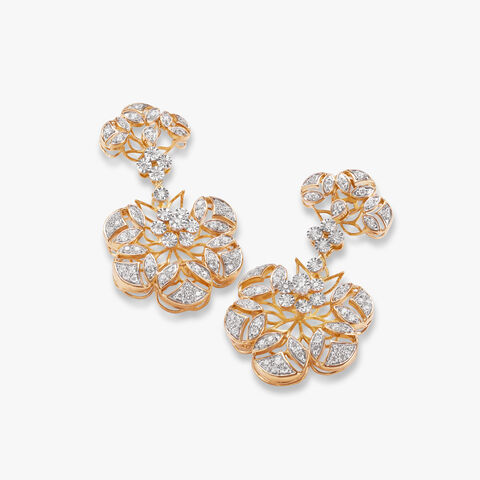 Gilded Serenity Diamond Necklace Set