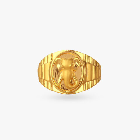 Panther Power Gold Ring for Men