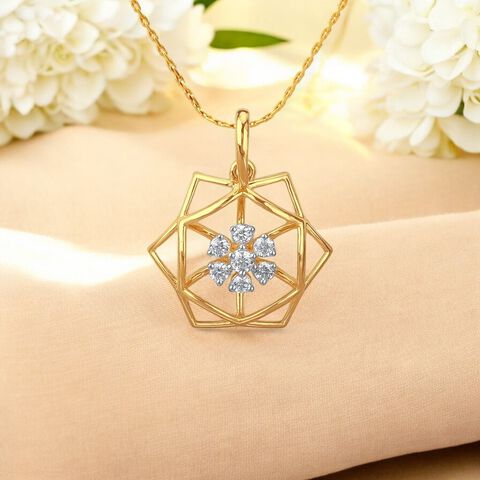 Petal Prism Diamond Pendant