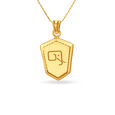 Lord Ganesh Engraved Gold Pendant,,hi-res image number null