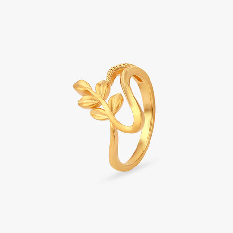 Whispering Grove Gold Ring