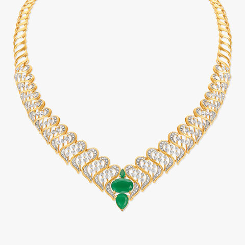 Delightful Shimmers Diamond Necklace Set