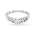 Enchanting Ribbon Pattern Platinum and Diamond Ring,,hi-res image number null