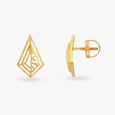 Blissful Gold Stud Earrings