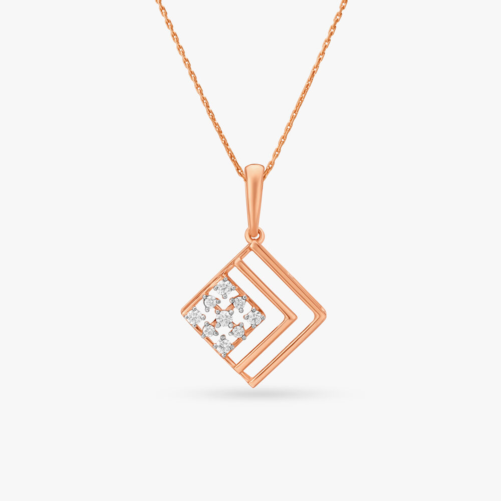 Tanishq rose gold pendant top
