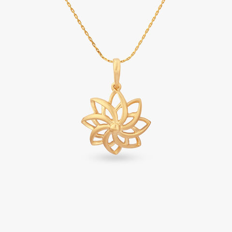 Blooming Glow Gold Pendant
