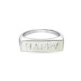 925 Silver Happy Signet Ring,,hi-res image number null