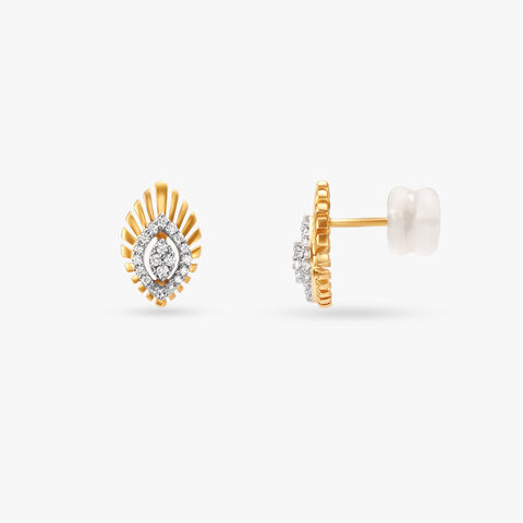 Vintage Elegance Diamond Stud Earrings