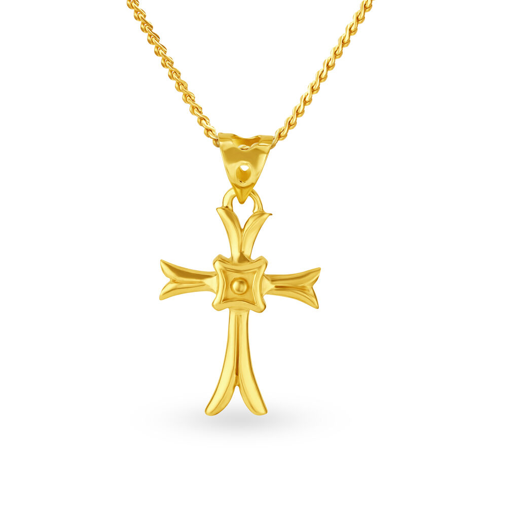 Tanishq store cross pendant
