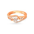 Astonishing Floral Rose Gold Finger Ring,,hi-res image number null