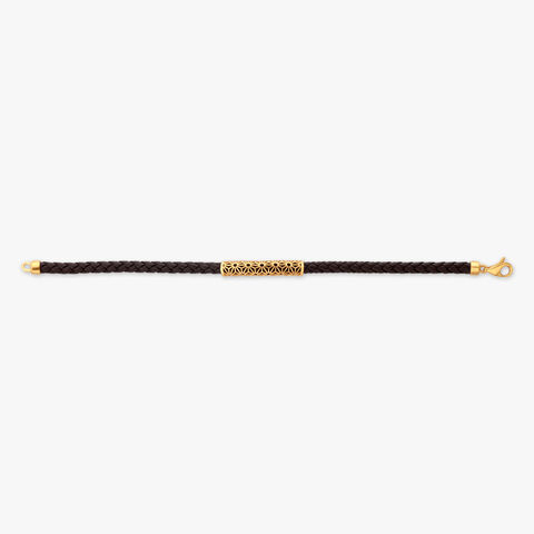 Noir Geometry Gold Bracelet for Men