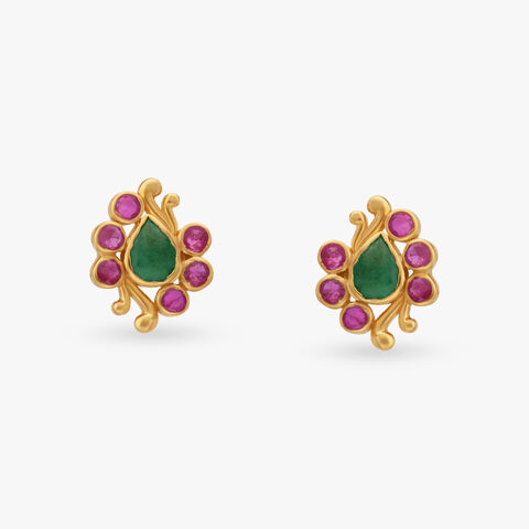 Graceful Sway Stud Earrings