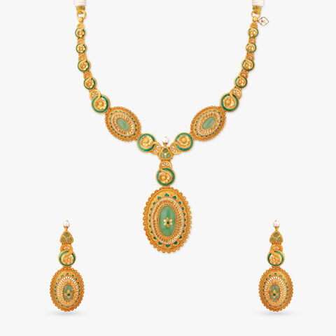 Cosmic Infinity Gold Necklace Set