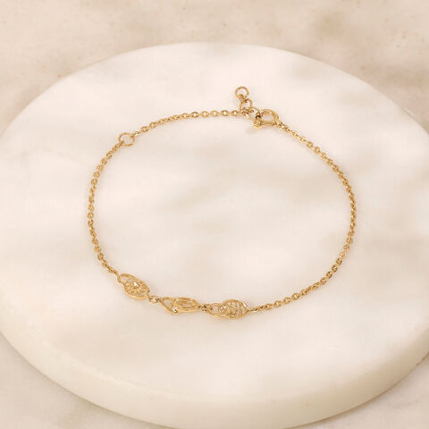 Interwoven Harmony Gold Bracelet