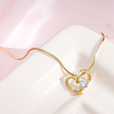 Sparkling Solitaire Pendant
