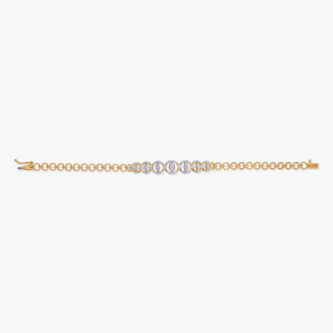 Radiant Orbit Diamond Bracelet