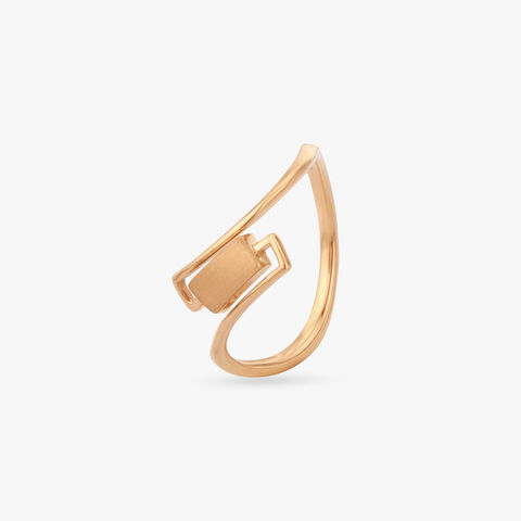 Sculpted Path gold Ring