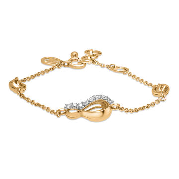 Mamma Mia 14 KT Yellow Gold Luminous  Bracelet for Kids