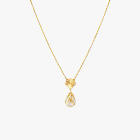 Petal Drop Gold Necklace