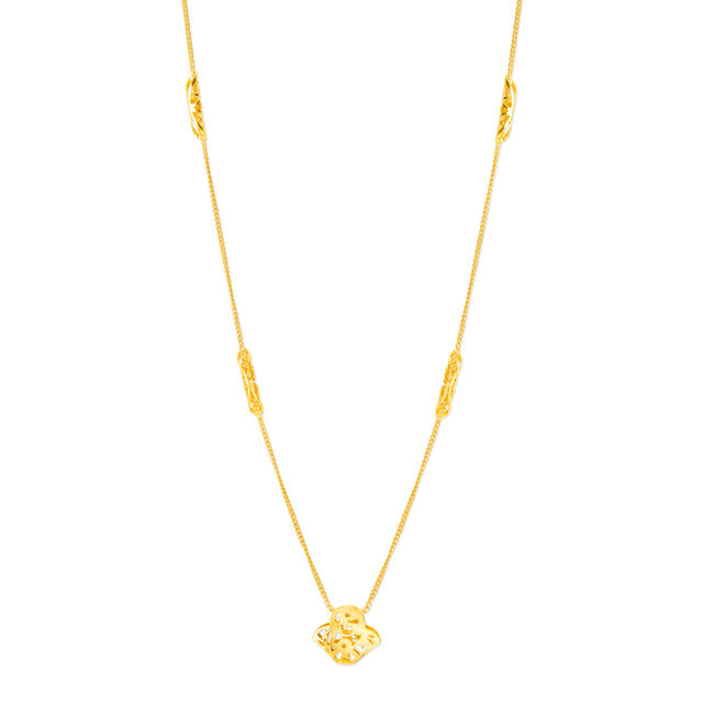 22 Karat Gold Chain with Pendant,,hi-res image number null