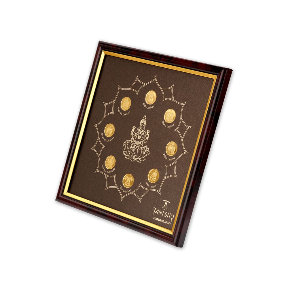 Set of 8 Ashtalakshmi 22 Karat Gold Coin