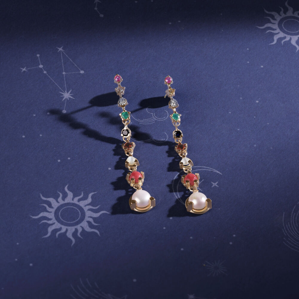Tanishq deals navaratna earrings