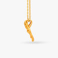 Romantic Floral Gold Pendant,,hi-res image number null