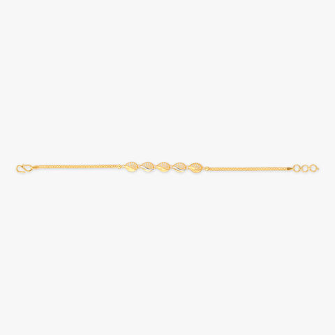 Swaying Leaves Gold Bracelet