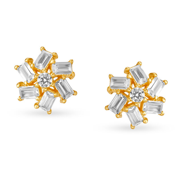 Flawless Gold Stud Earrings for Kids,,hi-res image number null