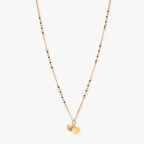 Sculpted loop Mangalsutra