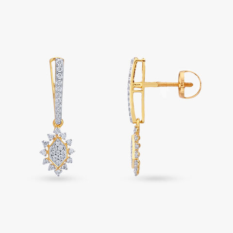 Dazzling Diamond Drop Earrings